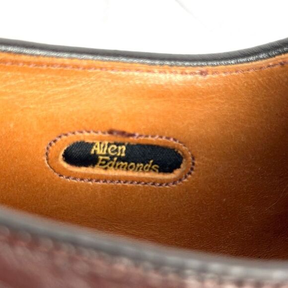 Allen Edmonds Buxton Brown Leather Dress Shoes Derby Style size 9 - Picture 12 of 13
